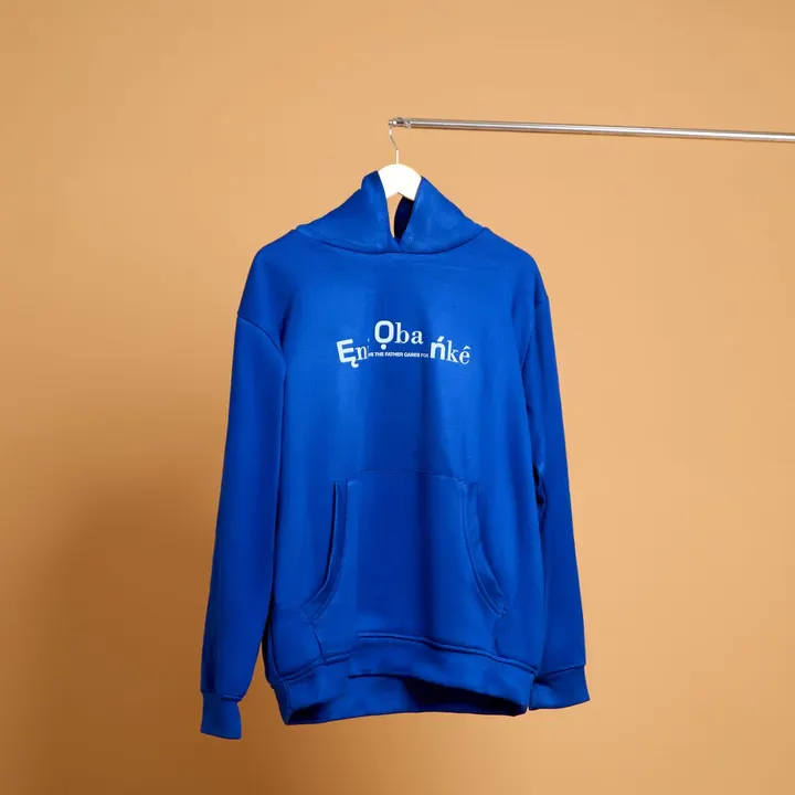 Tribe Pullover Hoodie in cobalt